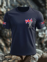 Men's British Veteran imitation cotton short-sleeved T-shirt vetvanguards