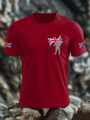 Men's British Veteran imitation cotton short-sleeved T-shirt vetvanguards