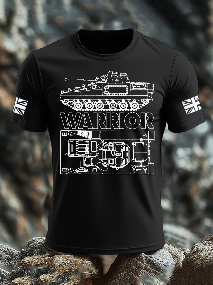 Men's British Veteran imitation cotton short-sleeved T-shirt vetvanguards