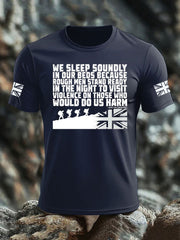 Men's British Veteran imitation cotton short-sleeved T-shirt vetvanguards