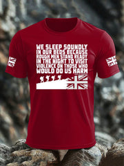 Men's British Veteran imitation cotton short-sleeved T-shirt vetvanguards