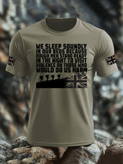 Men's British Veteran imitation cotton short-sleeved T-shirt vetvanguards