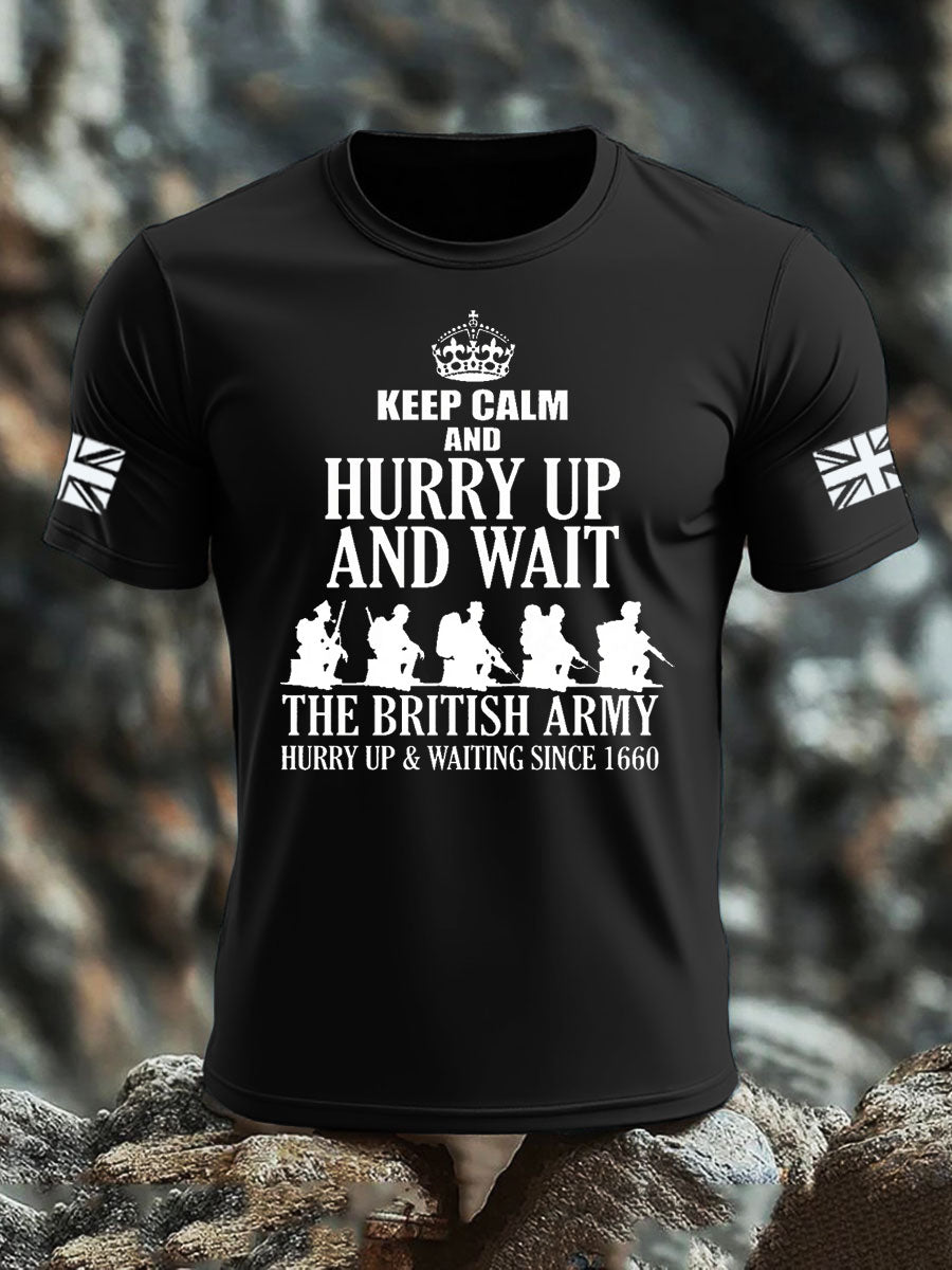 Men's British Veteran imitation cotton short-sleeved T-shirt vetvanguards