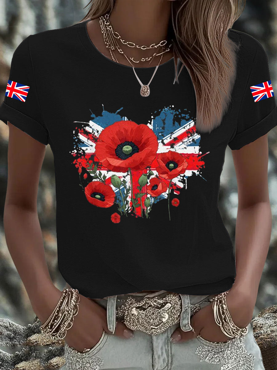 Men's UK Flag Printed T-shirt vetvanguards