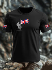 Men's British Veteran imitation cotton short-sleeved T-shirt vetvanguards