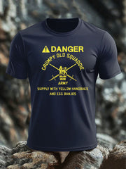 Men's British Veteran imitation cotton short-sleeved T-shirt vetvanguards