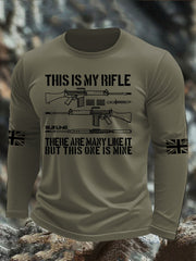 Men's British Veteran long sleeve round neck T-shirt vetvanguards