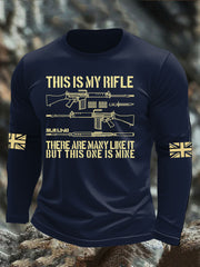 Men's British Veteran long sleeve round neck T-shirt vetvanguards