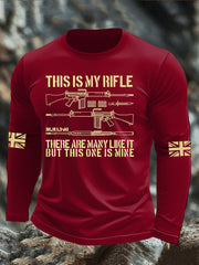 Men's British Veteran long sleeve round neck T-shirt vetvanguards