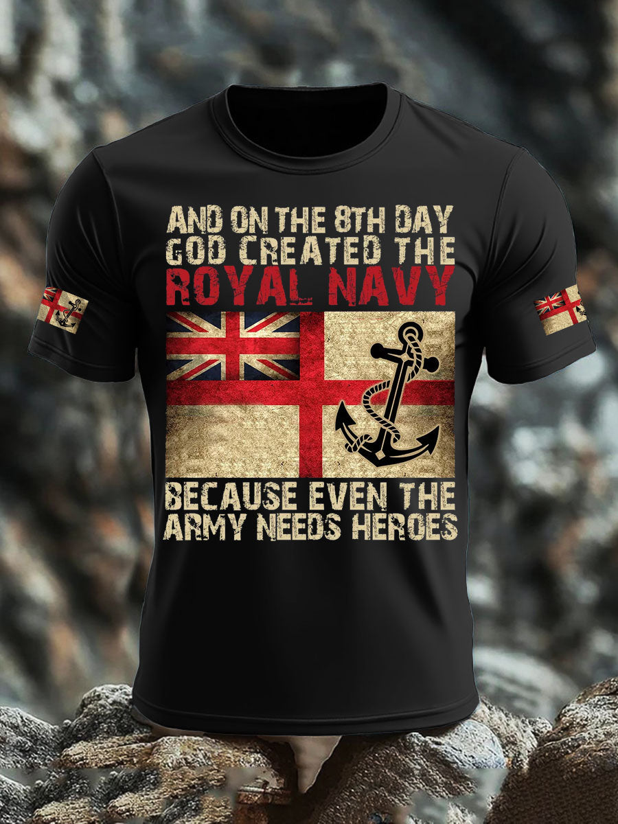 Men's British Veteran imitation cotton short-sleeved T-shirt vetvanguards