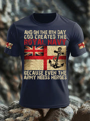 Men's British Veteran imitation cotton short-sleeved T-shirt vetvanguards
