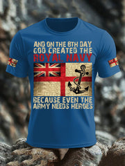 Men's British Veteran imitation cotton short-sleeved T-shirt vetvanguards