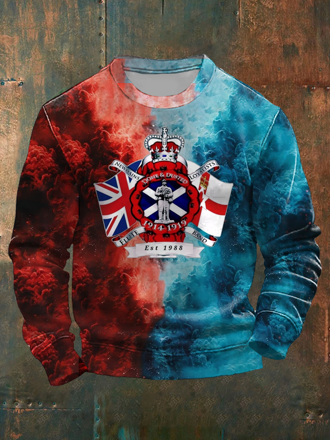 Men's British Veteran Crew Neck Sweatshirt vetvanguards