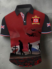 Men's Remembrance Day Lest We Forget Short Sleeve Shirt vetvanguards