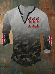 Men's LRemembrance Day Lest We Forget Long Sleeve T-Shirt vetvanguards