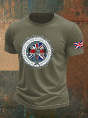 Men's British Veteran imitation cotton short-sleeved T-shirt vetvanguards