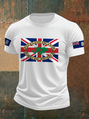 Men's Falklands War UK Flag Printed T-shirt vetvanguards