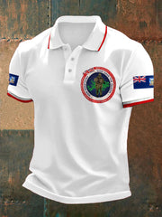 Men's Falklands War UK Flag Printed Casual Tops vetvanguards