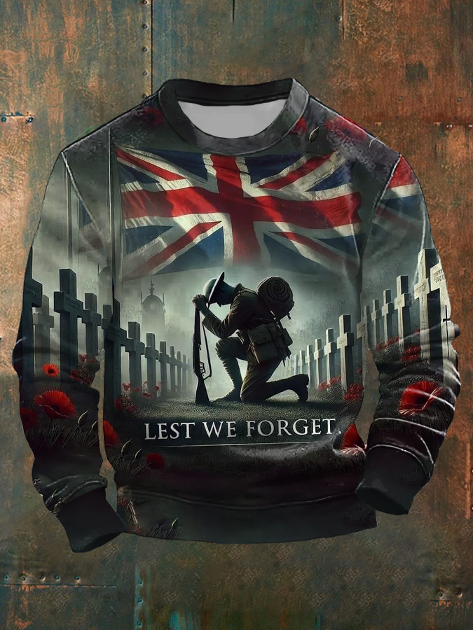 Men's British Veteran Crew Neck Sweatshirt vetvanguards