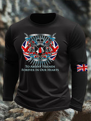 Men's British Veteran long sleeve round neck T-shirt vetvanguards